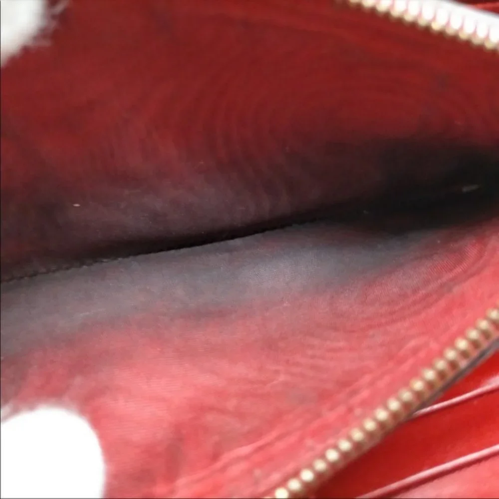 Valentino Garavani Zippy Wallet  Red Canvas